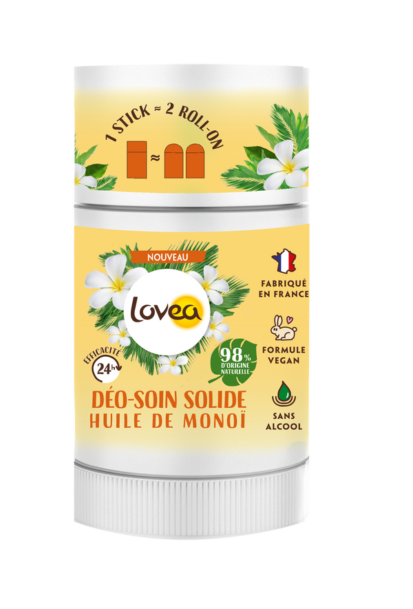 Desodorante Solido Aceite de Monoi 50 grs Lovea