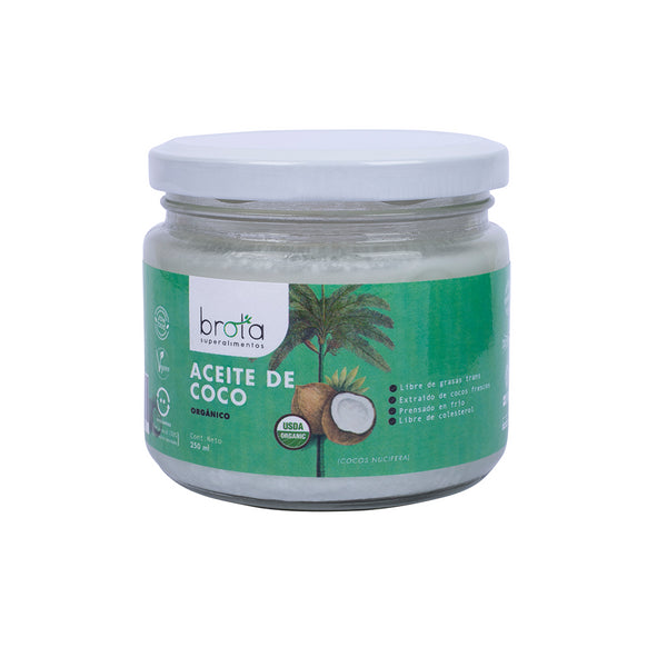 Aceite de Coco Organico 250 ml Brota