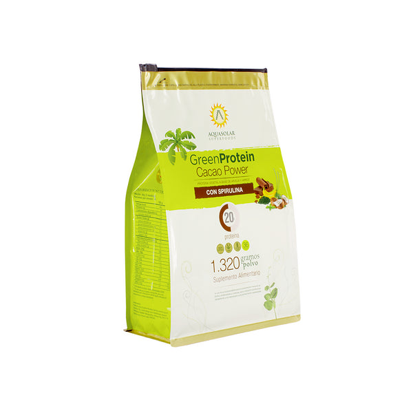 Green Protein Cacao Power Aquasolar 1320 grs.