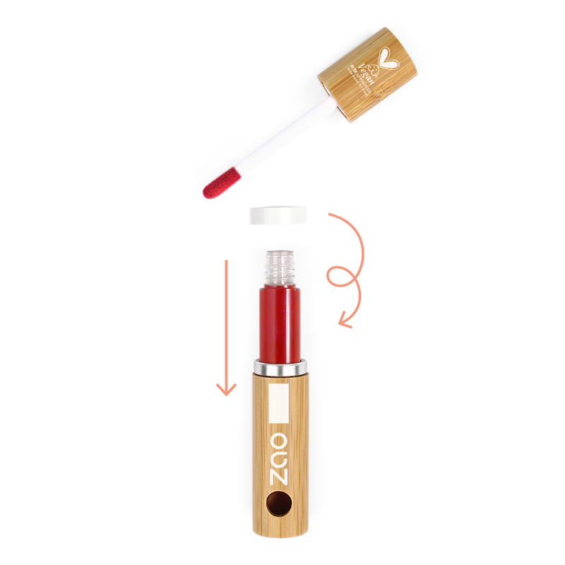 Recarga Labial Tinta Lip Ink Daring 450 Le Rouge ZAO - 90% Natural