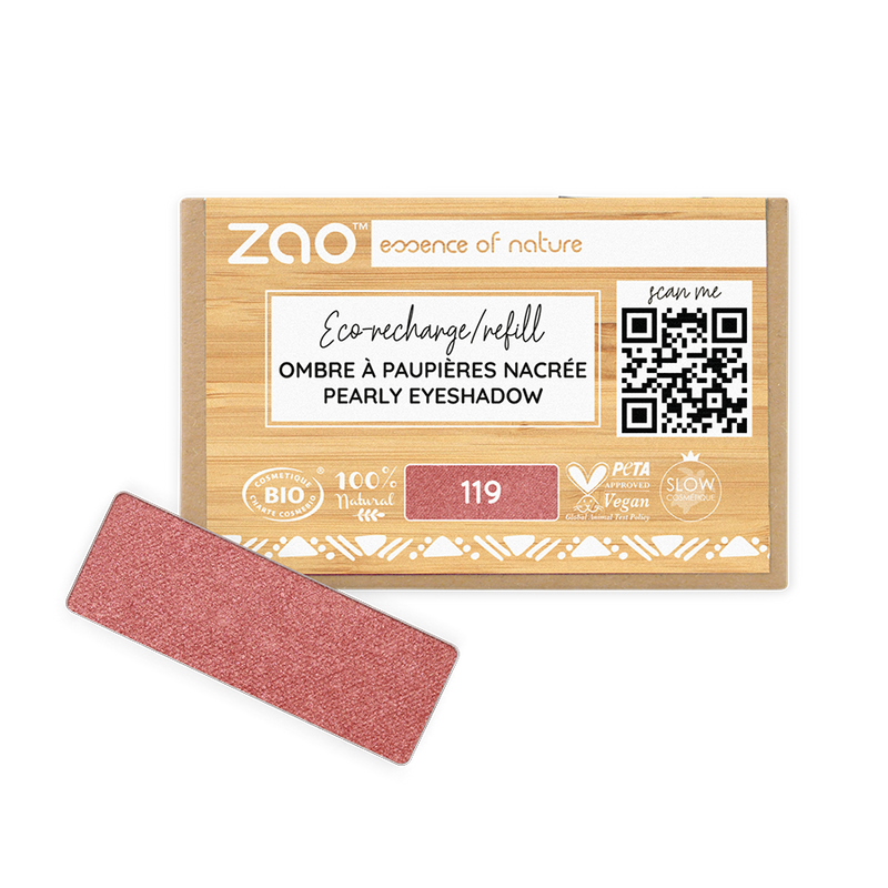 Recarga Sombra Rectangular Nacarado Coral Rose 119 ZAO