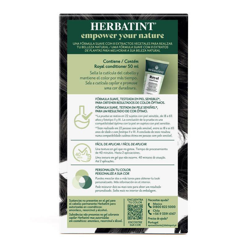 Tintura Permanente Natural 2N Moreno Herbatint
