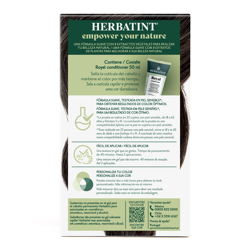 Tintura Permanente Natural 3N Castaño Oscuro Herbatint