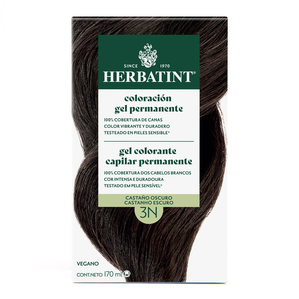 Tintura Permanente Natural 3N Castaño Oscuro Herbatint