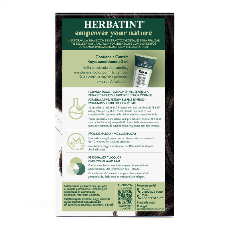 Tintura Permanente Natural 4C Castaño Ceniza Herbatint