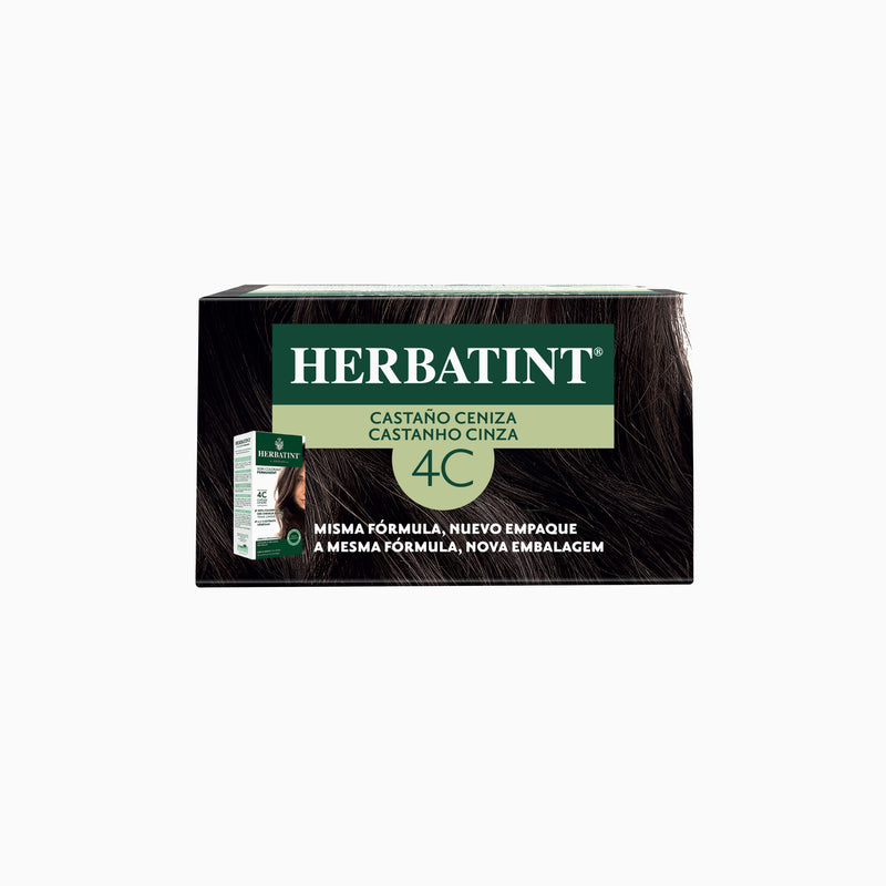Tintura Permanente Natural 4C Castaño Ceniza Herbatint