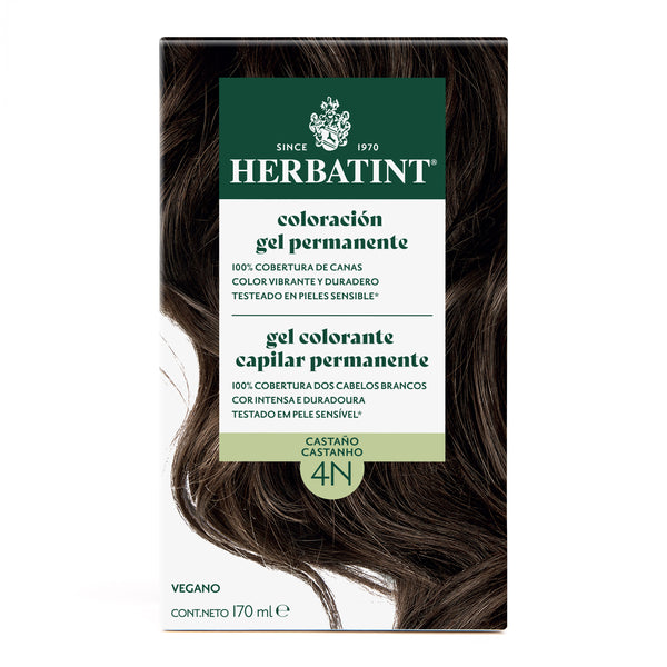 Tintura Permanente Natural 4N Castaño Herbatint