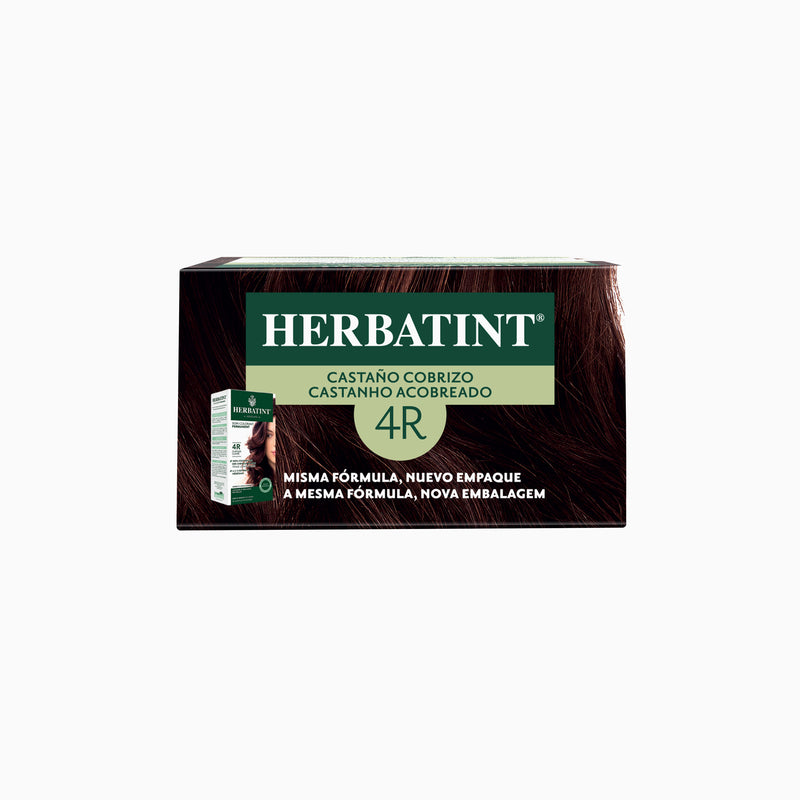Tintura Permanente Natural 4R Castaño Cobrizo Herbatint