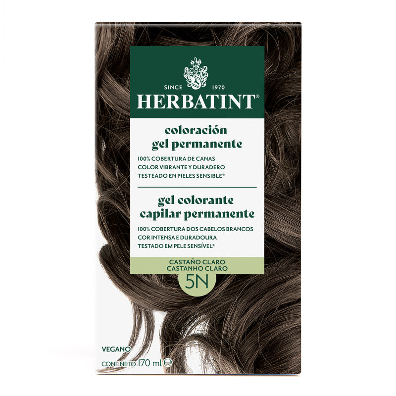 Tintura Permanente Natural 5N Castaño Claro Herbatint