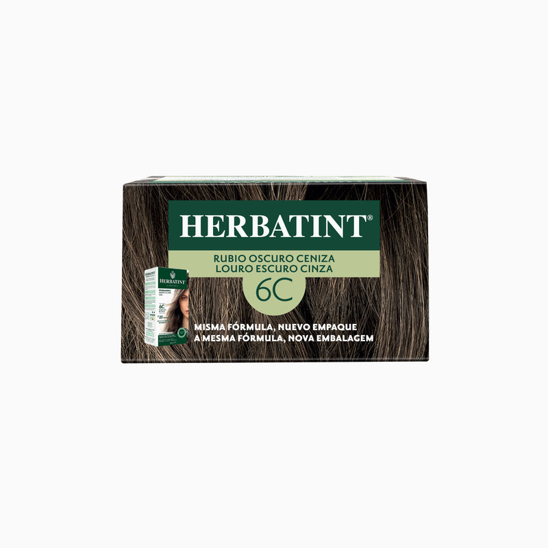 Tintura Permanente Natural 6C Rubio Oscuro Ceniza Herbatint