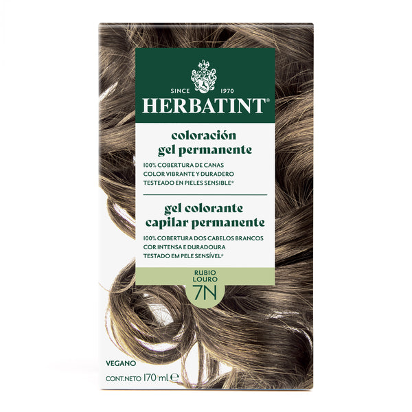 Tintura Permanente Natural 7N Rubio Herbatint