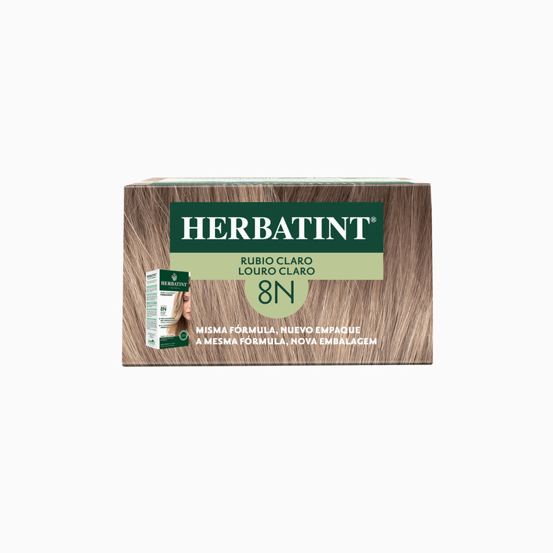 Tintura Permanente Natural 8N Rubio Claro Herbatint