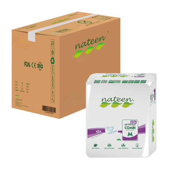 Caja Pañales Adultos Combi Super Ultra Talla M 80 unidades NATEEN