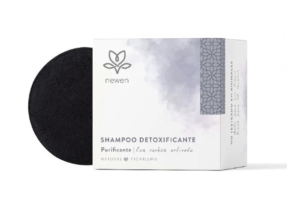 Shampoo Solido Detoxificante Carbon Activado 80 grs. Newen