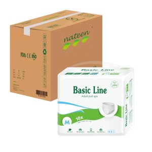 Caja Pañales Calzon Adultos Basic Line Talla M 80 unidades NATEEN