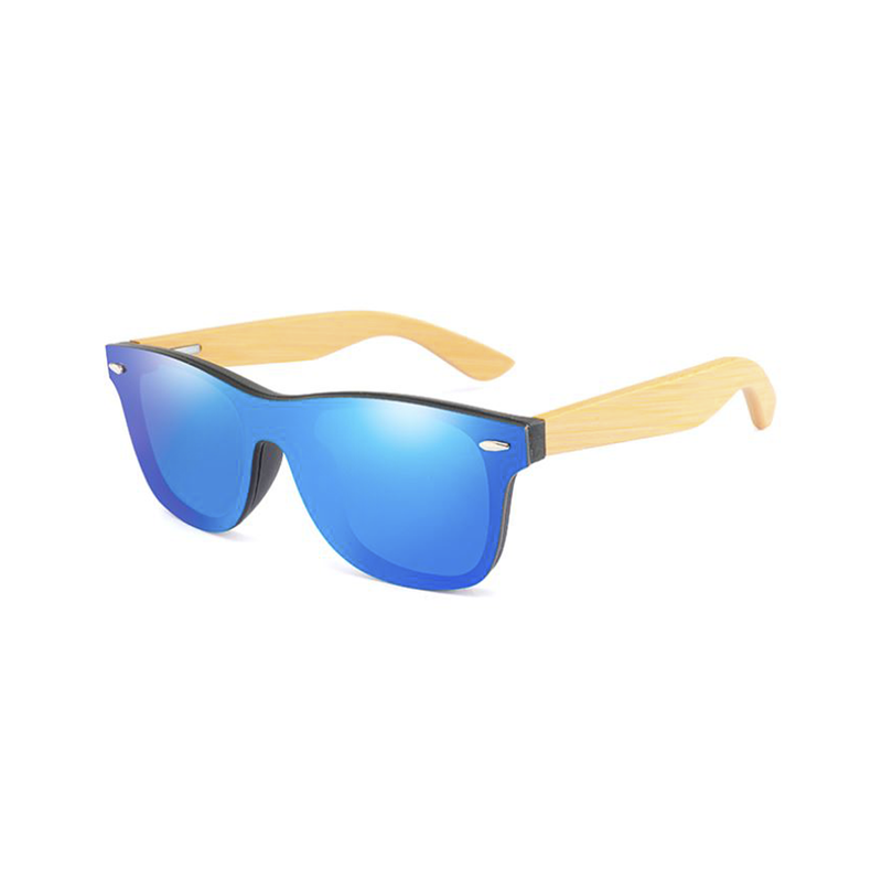 Lentes Bamboo Marco al Aire Azul Sunwolf