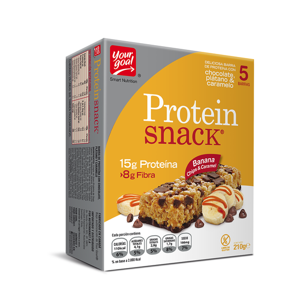 Protein Snack Banana Chips & Caramel 5 Unidades Your Goal
