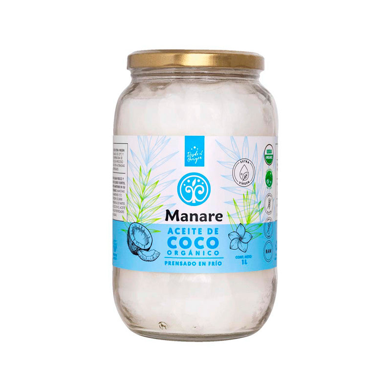 Aceite de Coco Organico 1 Lt Manare