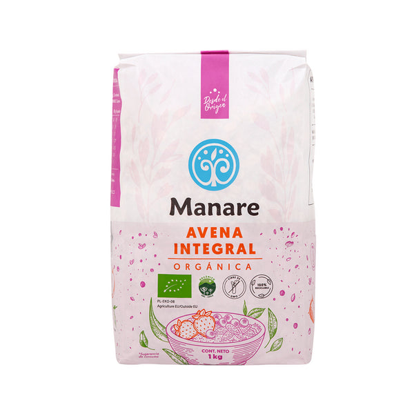 Avena Integral Organica 1 Kg Manare