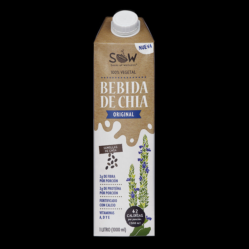 Bebida Vegetal De Chia Original 1 Lt SOW