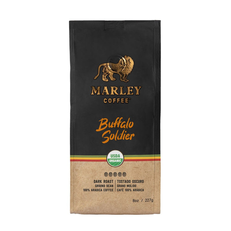Cafe Buffalo Soldier Grano Molido 227 grs. Marley Coffee