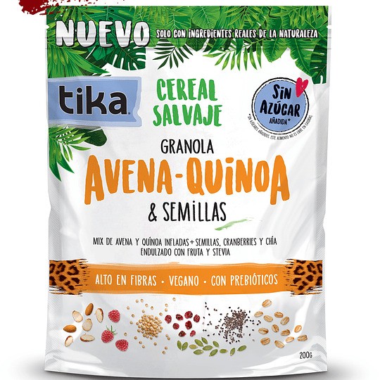 Cereal Salvaje Avena Quinoa 200g TIKA