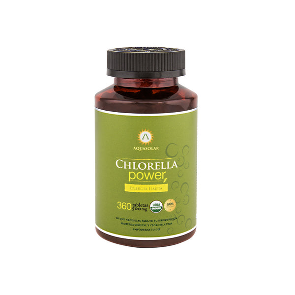 Chlorella Power 100% Organico 360 Tabs Aquasolar