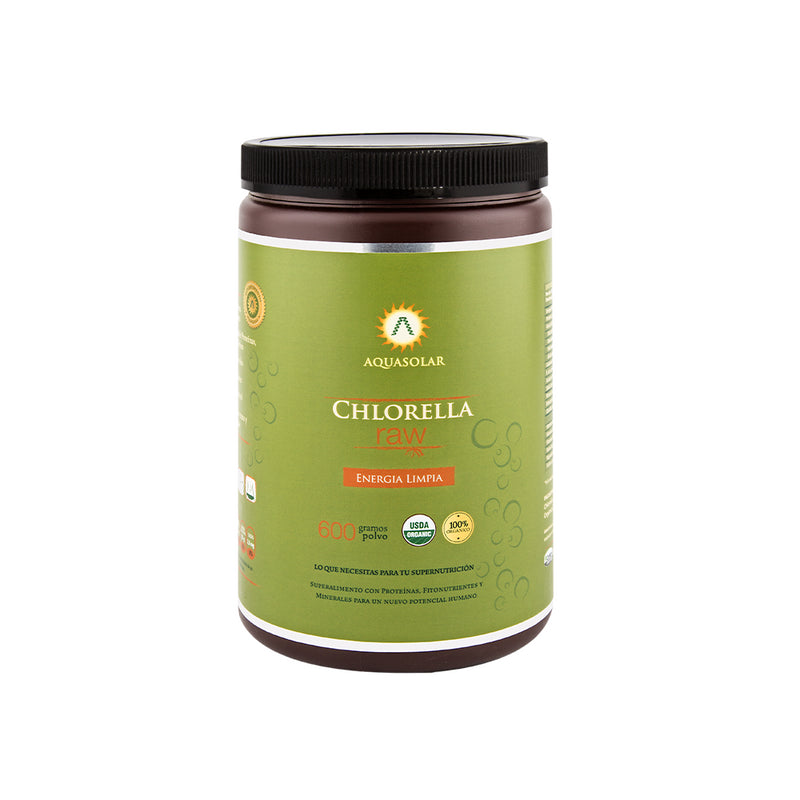 Chlorella Raw 100% Organico 600 grs. Aquasolar