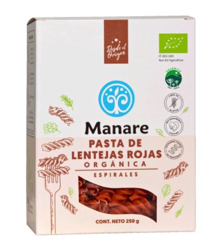 Espirales de Lenteja Roja 250 grs Manare