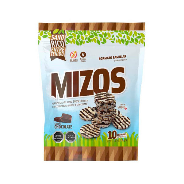Galletas de Arroz Chocolate 120 grs. MIZOS