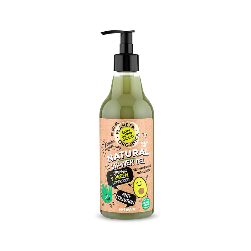Gel de Ducha Anti Polucion 7 Organic Green 500 ml Skin Super Good
