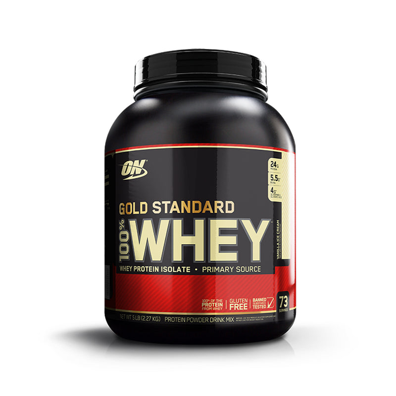 Gold Standard 100% Whey Protein Vainilla 5 Lb ON