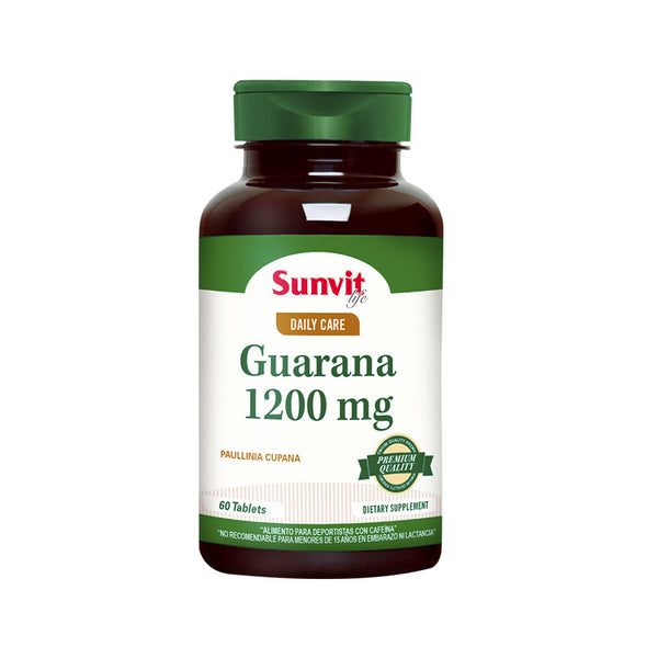 Guarana 1200 mg 60 tabletas SUNVIT