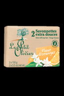 Jabones Extra Suaves a la Flor de Naranjo 2x100 grs Le Petit Olivier