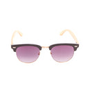Lentes Bamboo Estilo Clubmaster Lente Negro