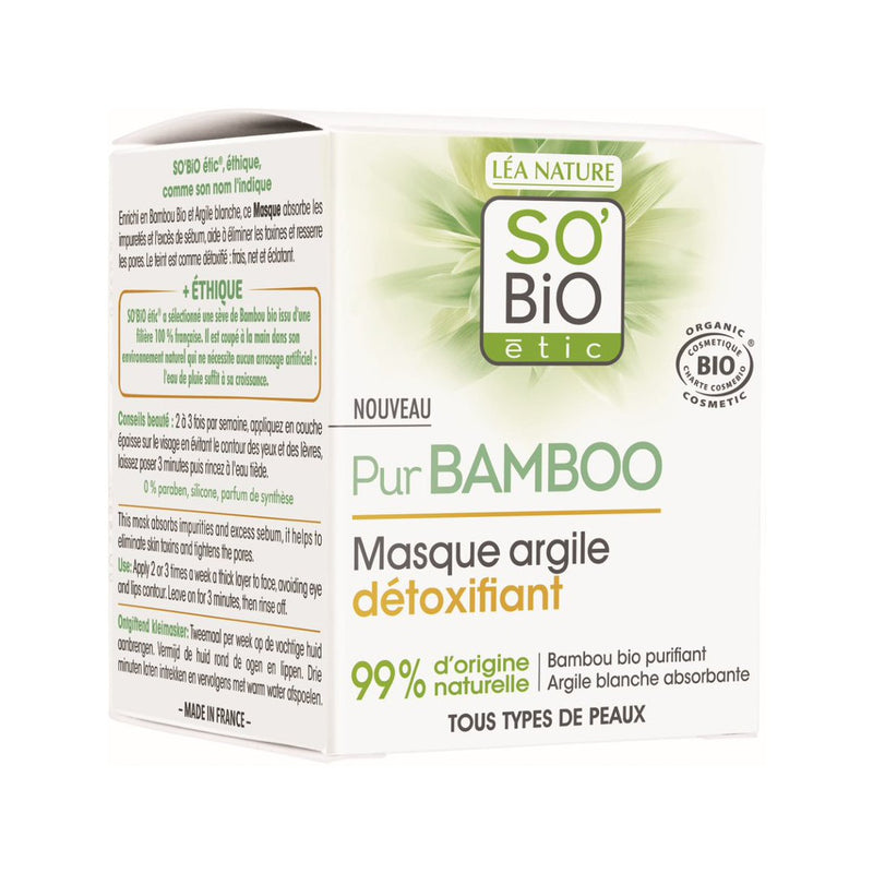 Mascara Facial Desintoxicante Linea Bamboo 50 ml So Bio Etic