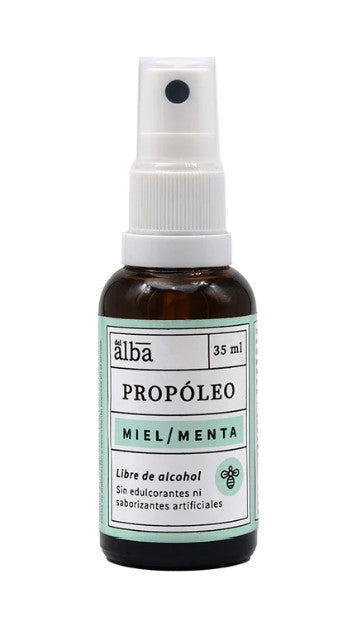 Spray Propoleo Miel Menta 35 ml Del Alba