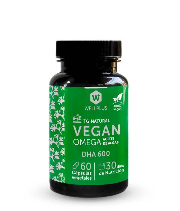 Omega 3 VEGANO DHA 600 60 capsulas WELLPLUS