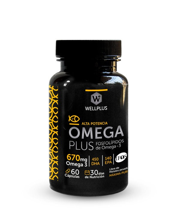 Omega Plus 670mg  60 capsulas WELLPLUS