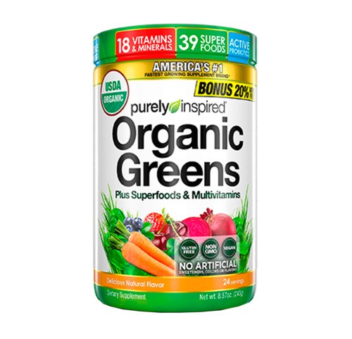 Organic Greens Superalimento 243 grs Purely Inspired