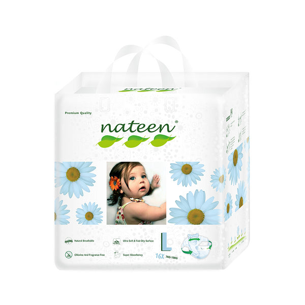 Pañal Ecológico Premium Talla L Nateen 16 unidades