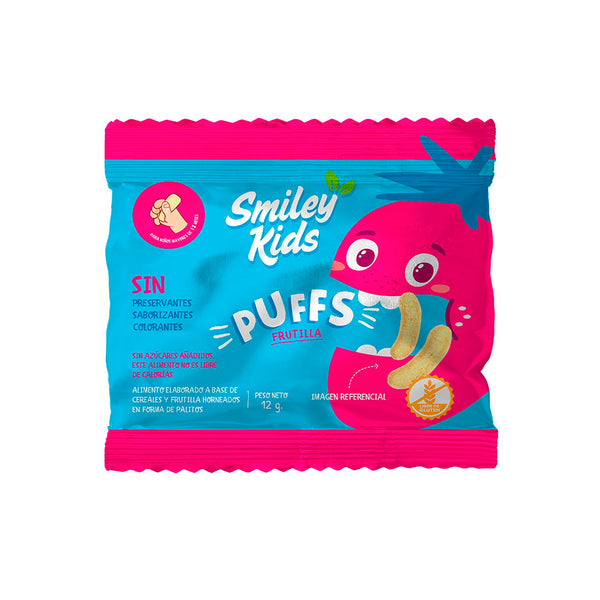 Puff Frutilla 12 grs. Smiley Kids