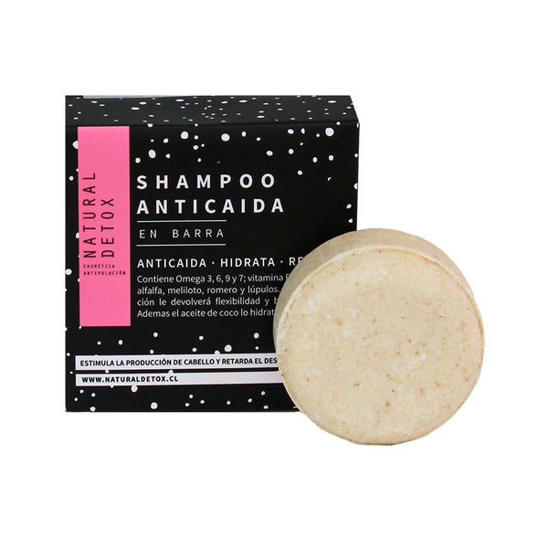 Shampoo Solido Anticaida 70 grs Natural Detox