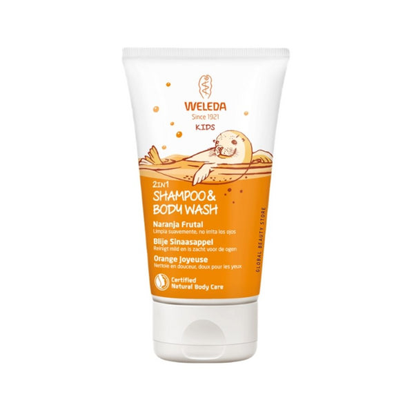 Shampoo y Gel de Ducha Niños Naranja Frutal Weleda
