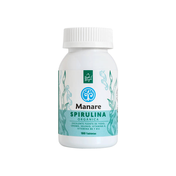 Spirulina Organica 180 Tabletas Manare