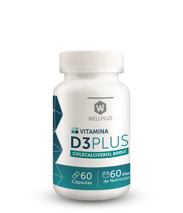 Vitamina D3 Colecalciferol 60 caps WELLPLUS
