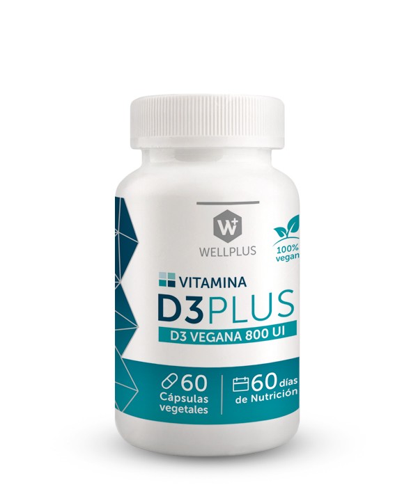 Vitamina D3 Plus Vegana 60 caps WELLPLUS