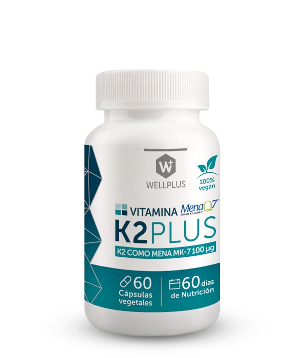 Vitamina K2 como MK-7 Vegana 60 caps WELLPLUS